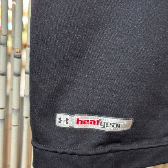 UNDER ARMOUR HeatGear Compression Sleeveless Tank Shirt, Black, Small - Picture 5 of 9